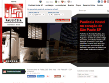 Tablet Screenshot of pauliceiahostel.com.br